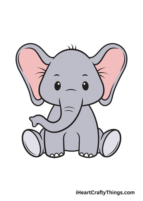 easy cartoon elephants